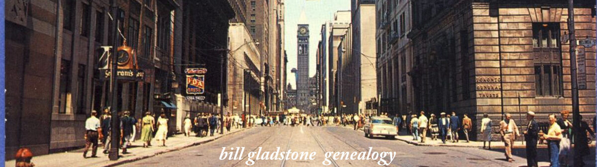 Bill Gladstone Genealogy